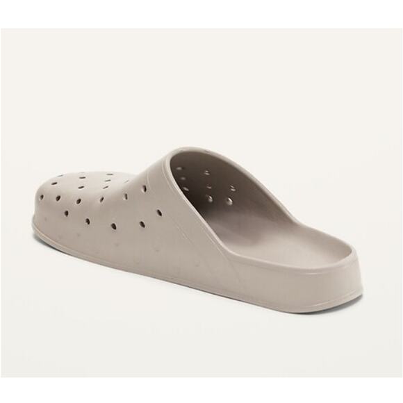 Old Navy Women's Cream Perforated Clog Shoes Size 9 - Picture 3 of 5
